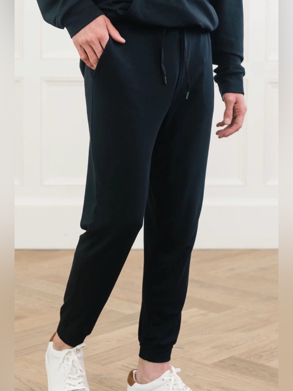 NWT Cozy Earth Men’s Bamboo Navy Blue Classic Joggers Lounge Pants - Size S